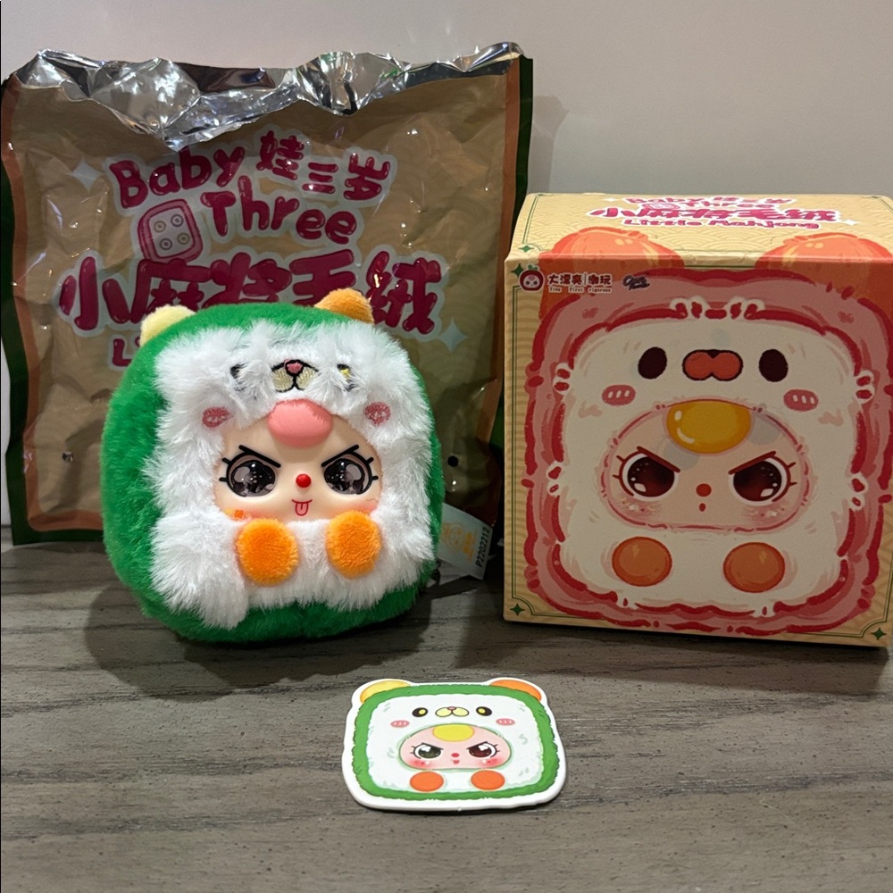 Baby Three Little Mahjong Series Plush Blind Box toy